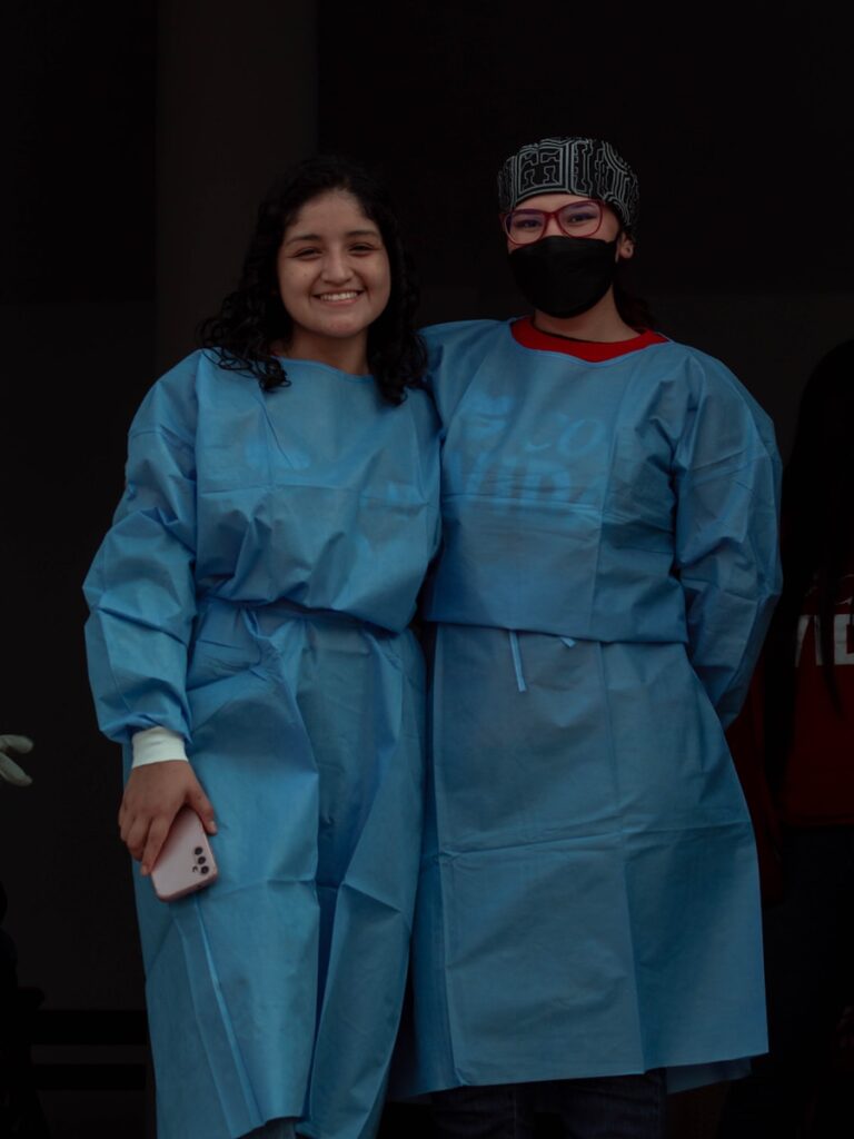 A couple of medical staff